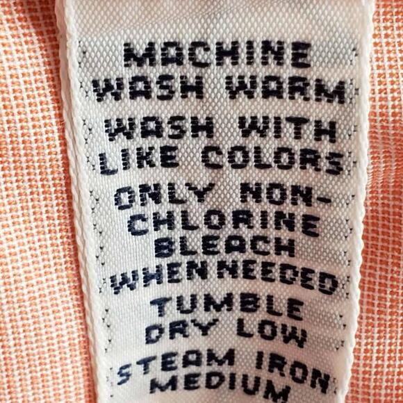 Polo Ralph Lauren Oxford Shirt Men's Size XL Orange Short Sleeve Button Down - Picture 7 of 8